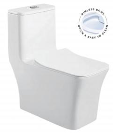 Напольный унитаз безободковый Gelmel серия Kadi А315 Glossy White