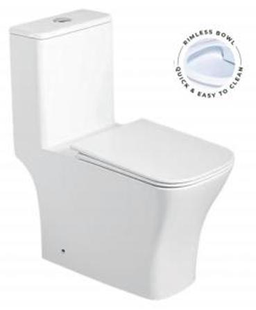 Напольный унитаз безободковый Gelmel серия Kadi А317 Glossy White