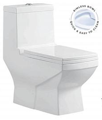 Напольный унитаз безободковый Gelmel серия Kadi А306 Glossy White