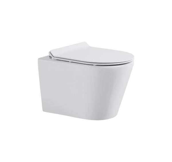 Подвесной унитаз безободковый Gelmel серия Kadi B-2303 Glossy White (TORNADO)