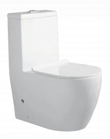 Напольный унитаз безободковый Gelmel серия Kadi А376-5 Glossy White (Washdown/Tornado)